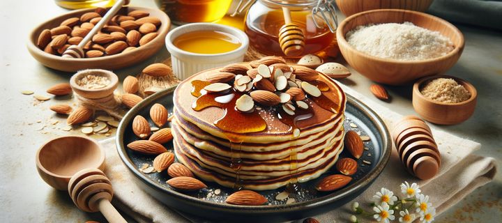 Pancakes Protéinés Amandes et Miel